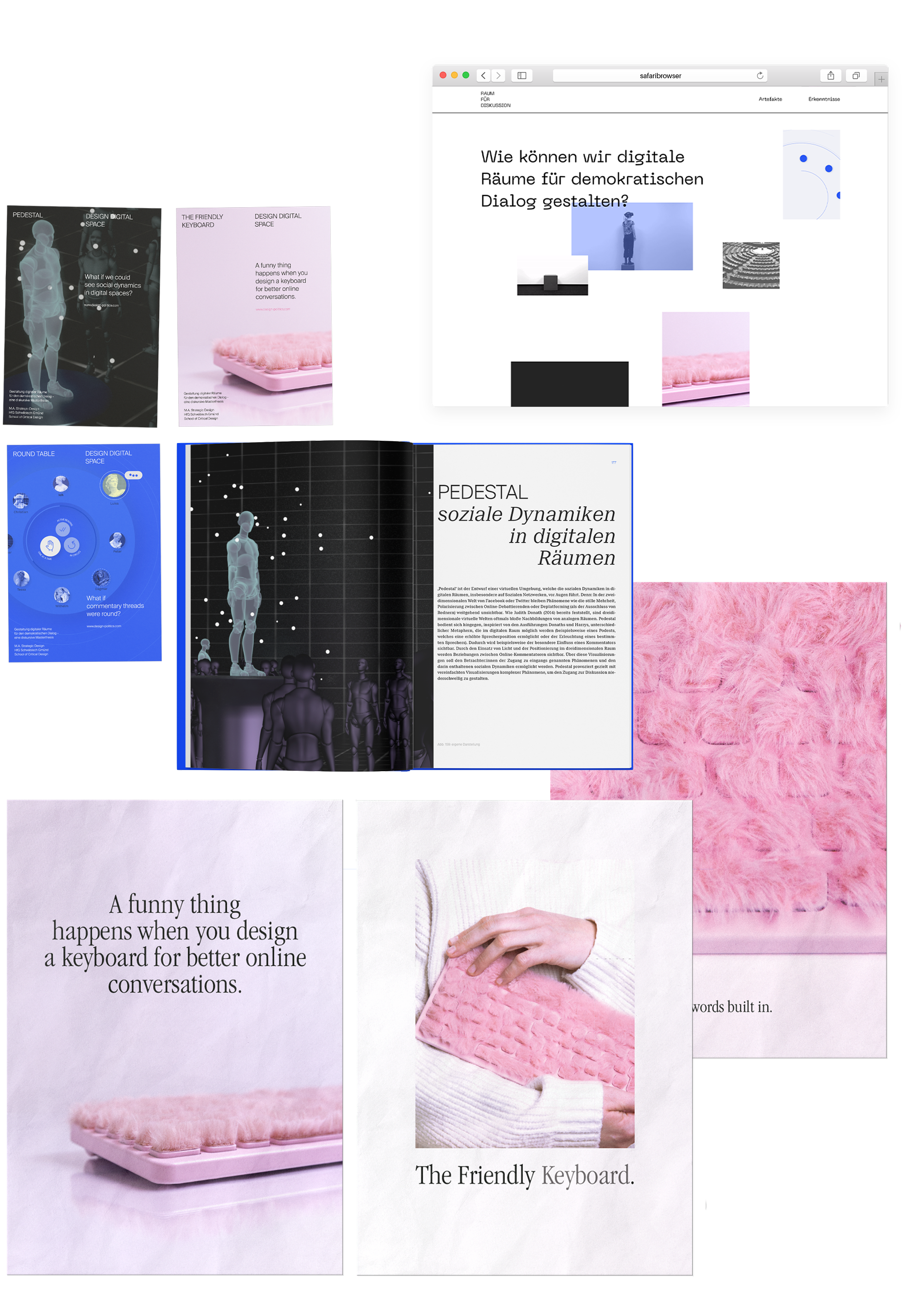 Collage Masterthesis digitale Räume